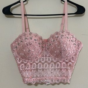Light Pink Bustier Top
